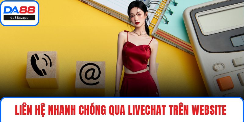 Liên hệ nhanh chóng qua livechat trên website 